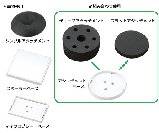 試験管ミキサーTRIO(High Type)　（付属アタッチメント多数）　HM-1FN