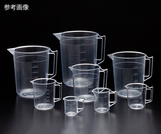 1-4627-12 TPX手付きビーカー 200mL