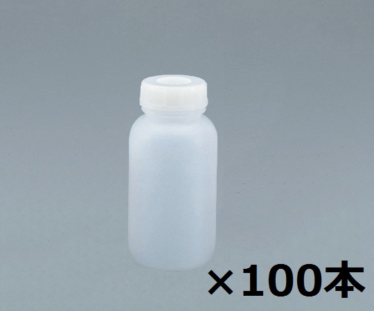 アズワン1-4658-64広口瓶中フタ付250mL(ケース販売)100本入【1箱(100本入)】(as1-1-4658-64)