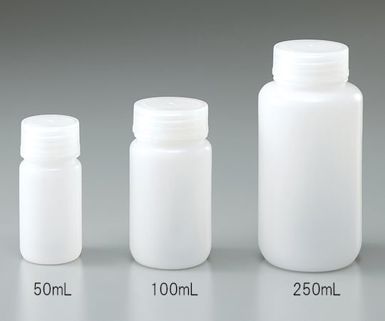 ニッコー1-4658-73広口瓶HDPE製100mL(ケース販売)【1箱(100本入)】(as1-1-4658-73)