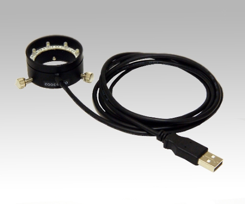 1-4866-01 USB接続LED照明 リング型 φ２８ LRF-40/28W-USB