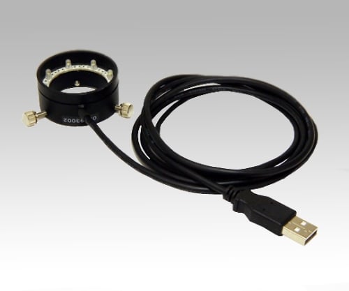 1-4866-02 USB接続LED照明 リング型 φ３２ LRF-45/32W-USB