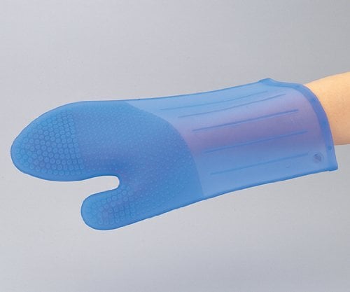 1-4918-02シリコンゴム製オーブンミトン(両面エンボス加工)ロング【1枚】(as1-1-4918-02)