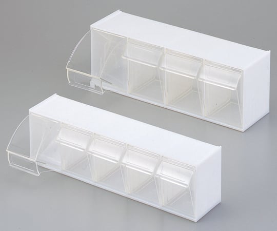 1-4943-02小物整理ケース中４ポケット４５０×１５５×１６５ｍｍ【1個】(as1-1-4943-02)