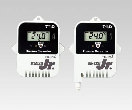 1-5020-31-20 温度記録計（おんどとりJr.）センサー内蔵 -40～80℃ 校正証明書付 TR-51i