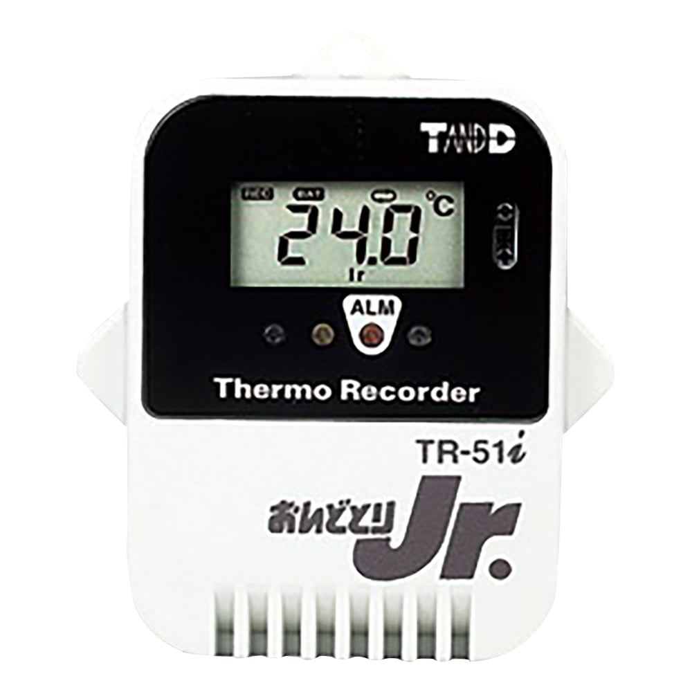 温度記録計（おんどとりJr.）センサー内蔵 -40～80℃ 試験成績書付　TR-51i