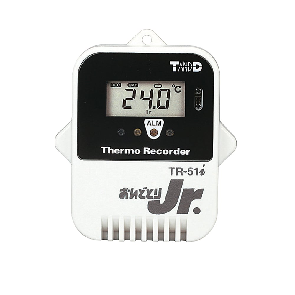 温度記録計（おんどとりJr.）センサー内蔵 -40～80℃ 英語版校正証明書付