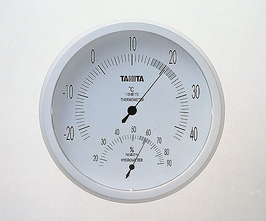 1-5055-01-20 温湿度計（ホワイト） 校正証明書付 TT-492N