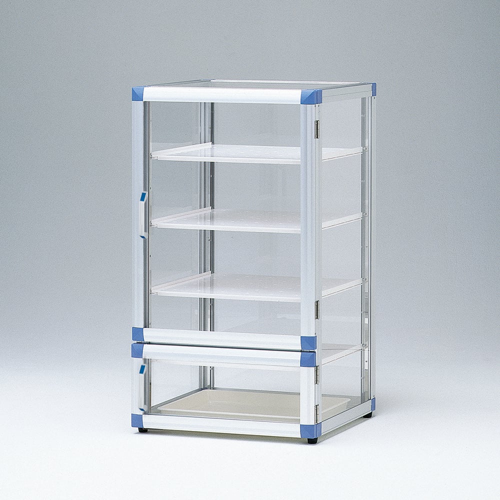 【送料定額】アズワン1-5207-01スタンダードデシケーターＢＧ574×517×1020mm強化プラスチック棚ゴム足付き【1台】(as1-1-5207-01)