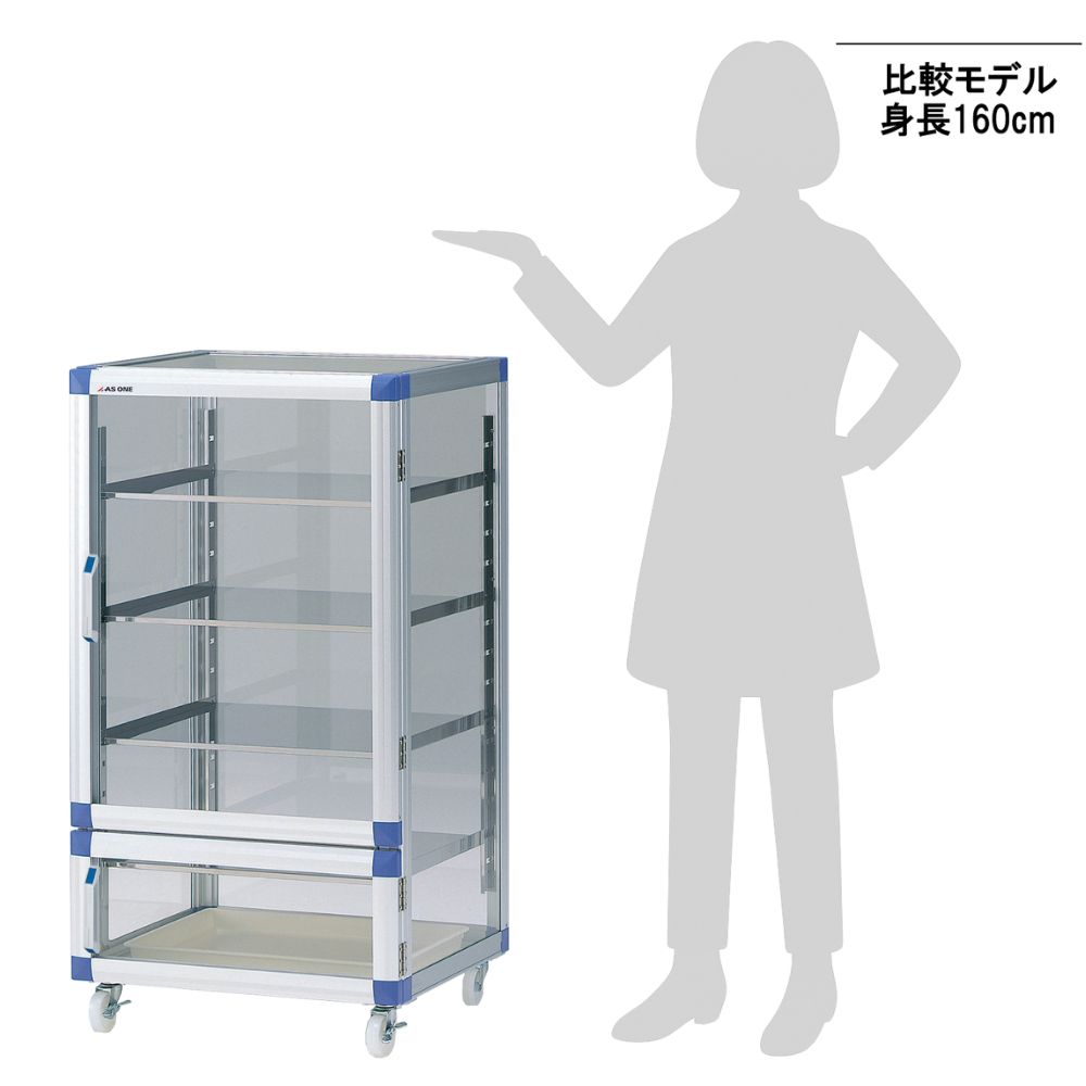 1-5207-04 スタンダードデシケーターBG 574×523×1085mm ステンレス棚