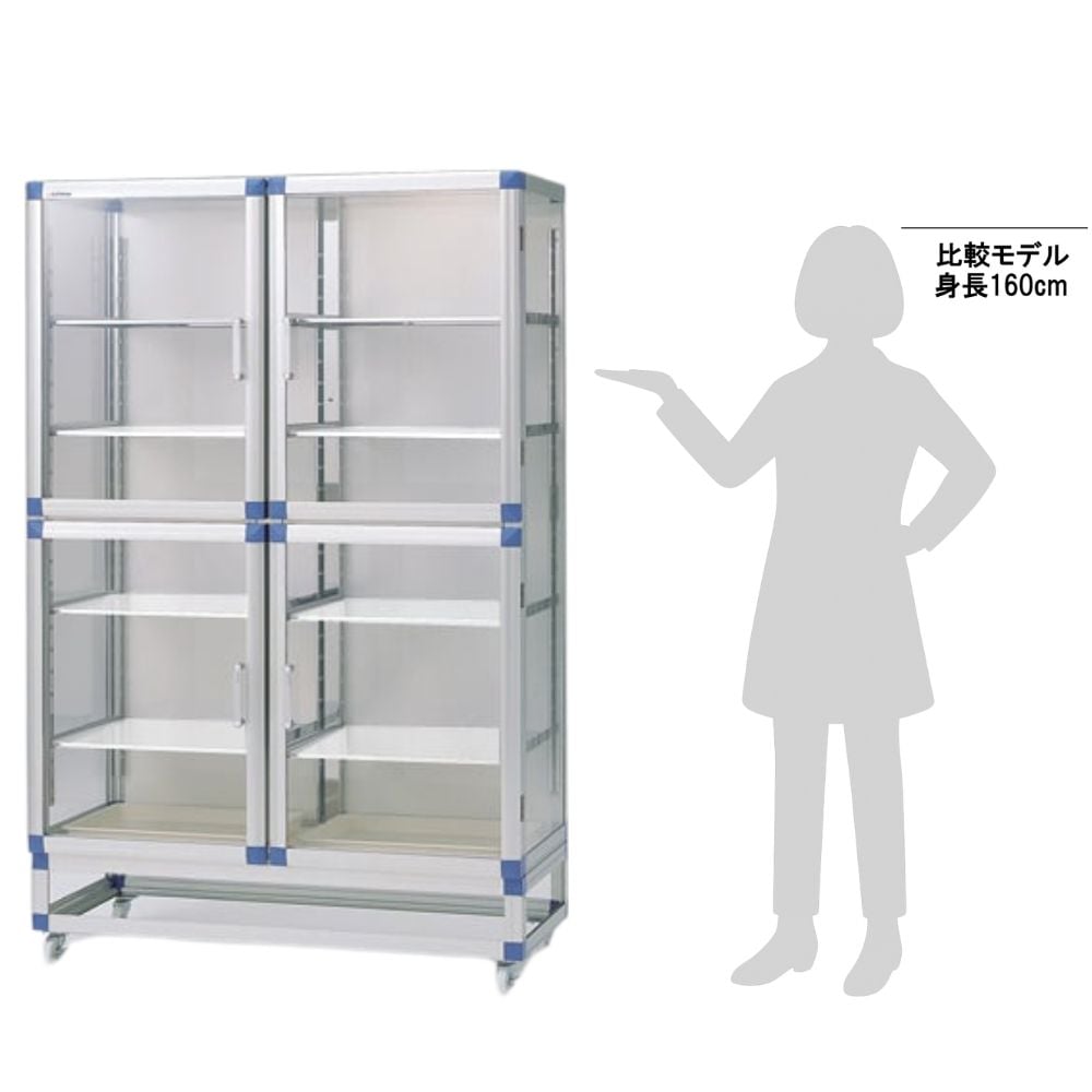 1-5209-13 スタンダードデシケータージャンボ 1152×523×1765mm 強化