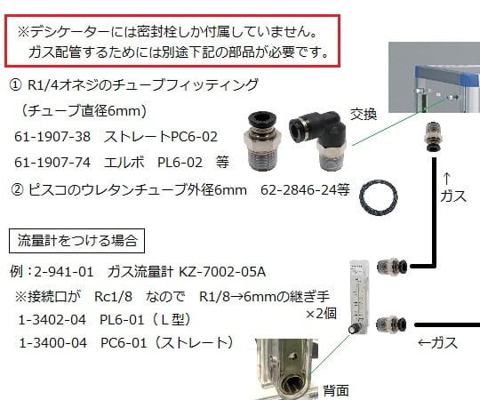 ガス置換デシケーターBG　GD-BG2S