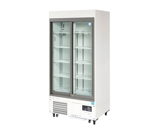 1-5460-34 薬用冷蔵ショーケース 900×450(500)×1917mm FMS-300GH 