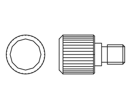 アズワン1-5506-04撹拌シャフト交換用固定ノブネジ【1個】(as1-1-5506-04)