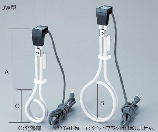 1-5519-03 PTFE被覆ヒーター 110V-1k JW-1B 【AXEL】 アズワン