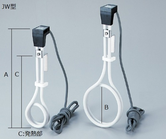 1-5519-05テフロン(R)被覆ヒーターJW-2C【1個】(as1-1-5519-05)