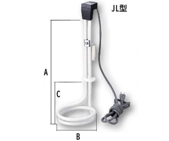 1-5520-03テフロン（Ｒ）被覆ヒーターＪＬ－１Ｂ【1個】(as1-1-5520-03)