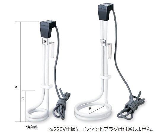 1-5520-05テフロン(R)被覆ヒーターJL-2C【1個】(as1-1-5520-05)