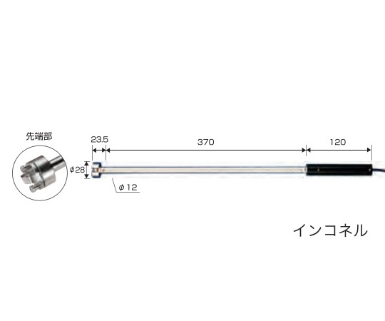 1-5522-06 センサプローブ IKシリーズ（K熱電対） IK-1000 【AXEL