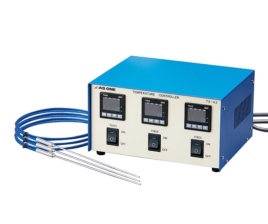 1-5724-11 フリー電源デジタル温度調節器 0～999℃ K熱電対×3 TS-K3K
