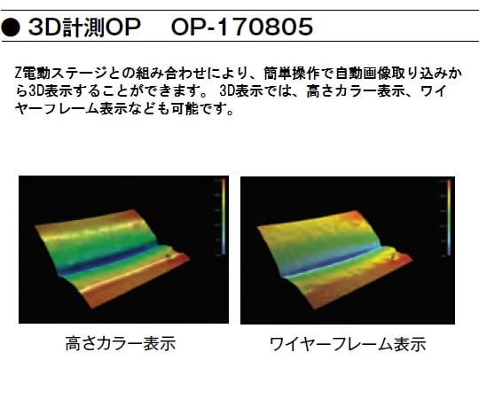 1-5965-21 デジタルマイクロスコープ 3D計測オプションソフト OP-170805