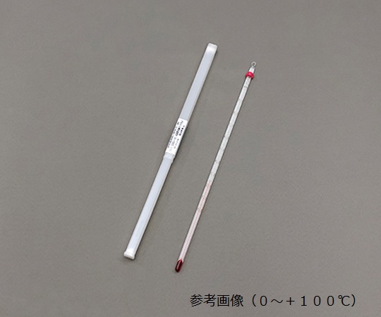 安藤計器 足長赤液棒状温度計 （全長1500mm） 1-41-11 （－20～100℃）-