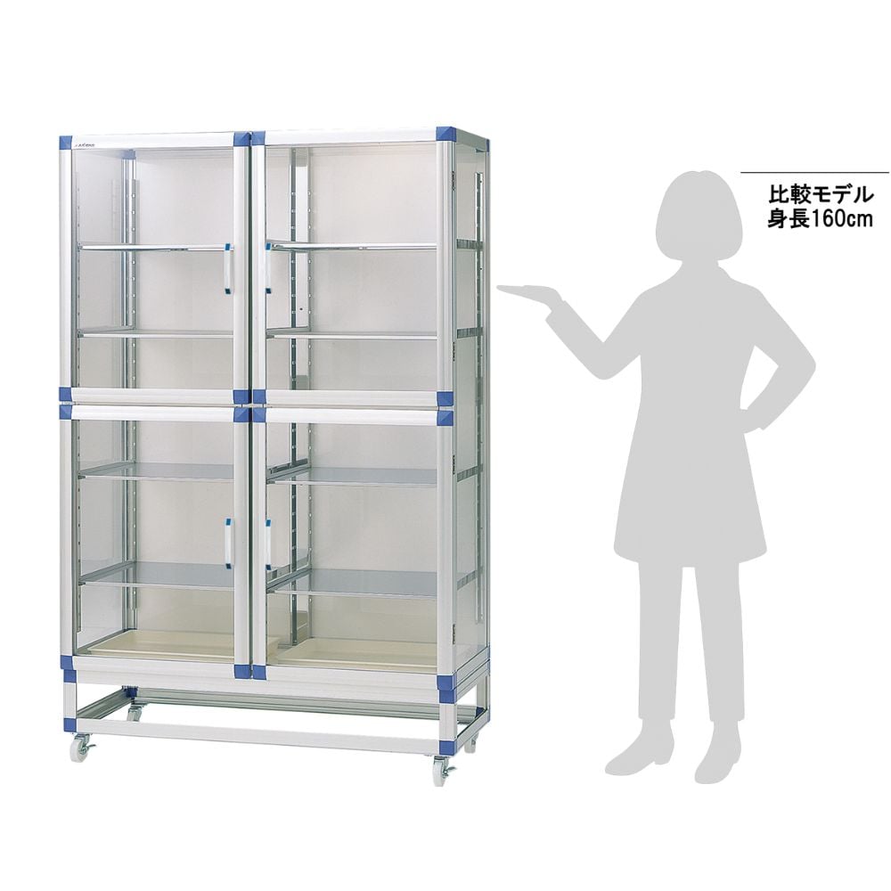 1-6129-12 静電仕様デシケーター 1152×523×1765mm SD-WSEN 【AXEL