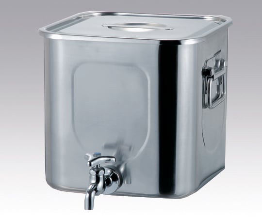 丸山ステンレス1-6191-01角型蛇口付タンク27cm【1個】(as1-1-6191-01)