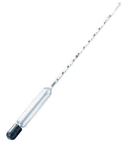 【校正対応】日本計量器工業1-6205-04１０度間重ボーメ度計ＪＣ－９３２３【1本】(as1-1-6205-04)