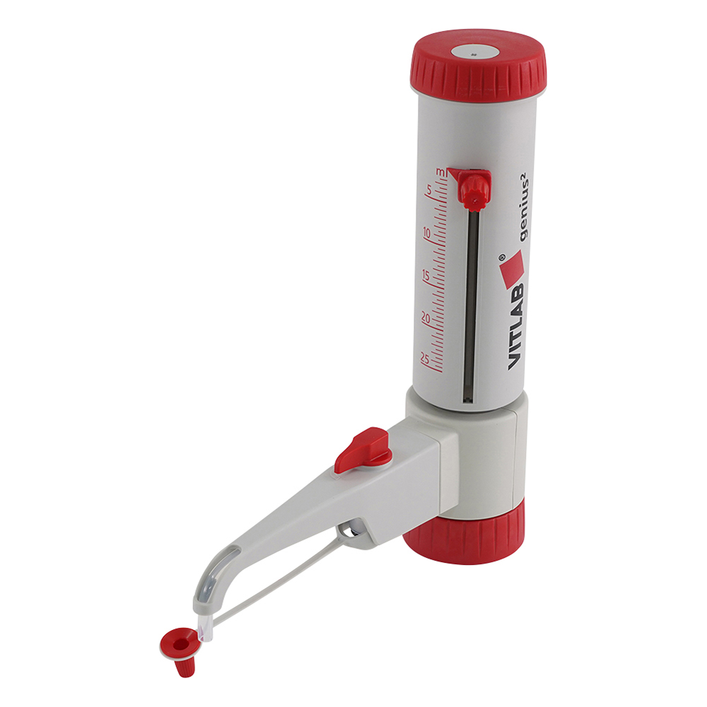 ボトルトップディスペンサー（ジーニアス2） 2.5～25.0mL JCSS校正証明書付