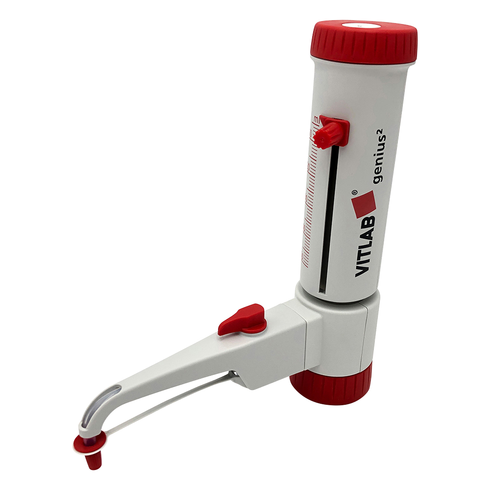 ボトルトップディスペンサー（ジーニアス2） 5.0～50.0mL JCSS校正証明書付