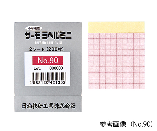1-630-01 サーモラベル(R)ミニシリーズ(不可逆) No.50