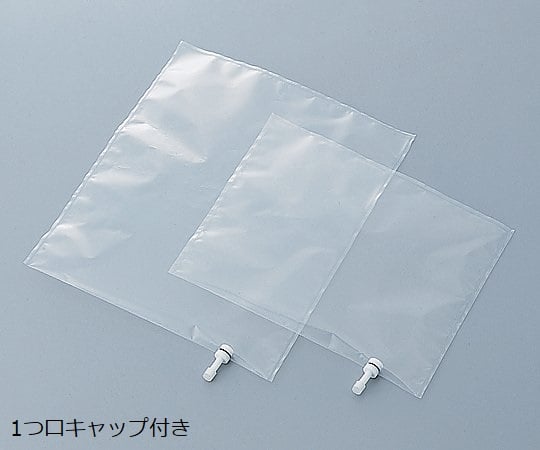 1-6331-11 サンプリングバッグ(2フッ化) 1口キャップ 1L F2S Sampling Bag One Opening Cap