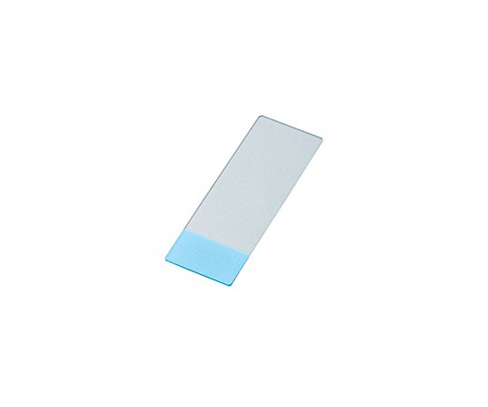 1-6376-04 剥離防止コートスライドグラス(MAS-GP typeA) 26×15mm ブルー 100枚入 S9904