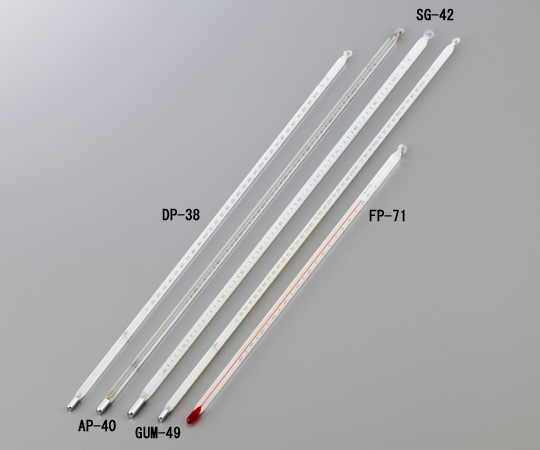 1-6377-15 石油類試験用ガラス製温度計(JIS適合) 比重浮ひょう法用 SG-42