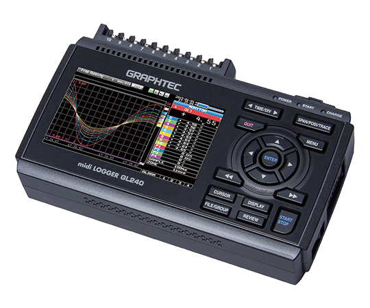 【校正対応】グラフテック1-6683-31-23データロガーGL240特急校正証明書付【1個】(as1-1-6683-31-23)