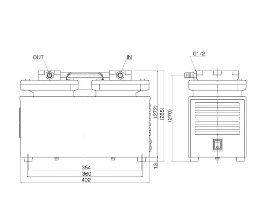 1-671-13 ドライ真空ポンプ 3.3kPa DA-121D＞