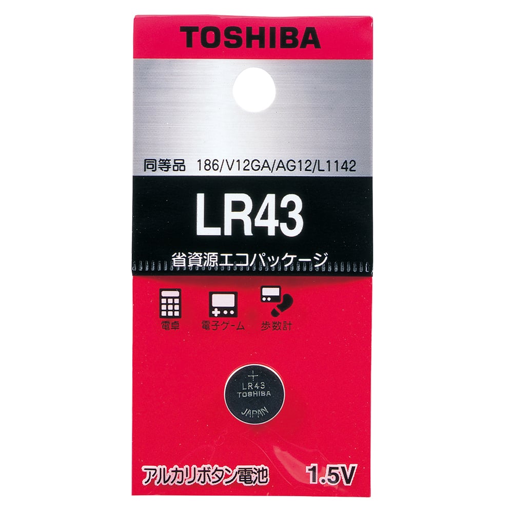 ボタン電池 LR43EC