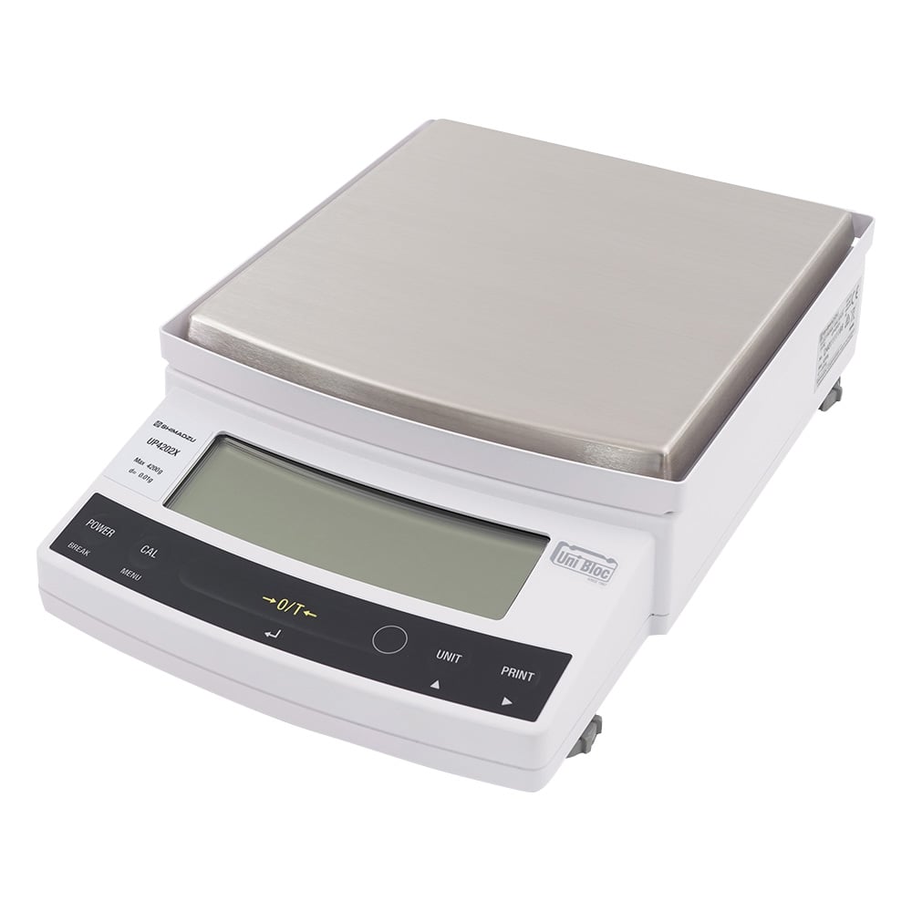 上皿天びん UP-X・校正分銅内蔵タイプ 4200g 最小表示：0.01g 校正証明書付
