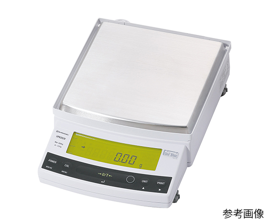 上皿天びん UP-X・校正分銅内蔵タイプ 1020g 最小表示：0.001g 英語版校正証明書付