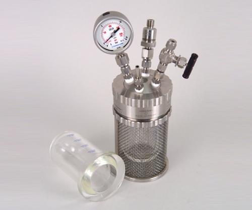 1-6929-04 加圧反応ガラス容器 ミニクレーブ 300mL