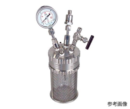 レオナ1-6929-11　耐圧ガラス反応容器　ミニクレーブ　100mL SUS100