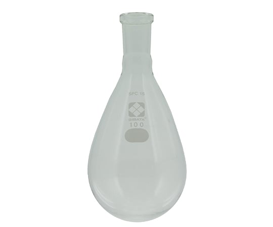 1-7082-04 SPCなす形フラスコ 100mL 030120-15100