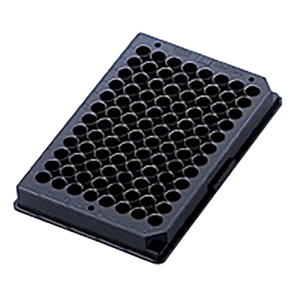 マイクロウェルプレート（96穴） ポリソープ ブラック 1箱（10枚×8袋入） 437112