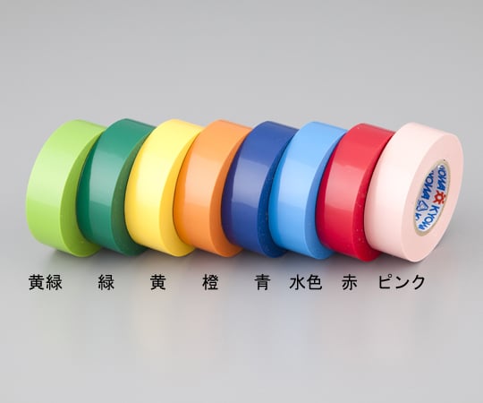 共和1-7370-01ミリオン（Ｒ）ビニルテープ10巻入黄緑色【1箱(10巻入)】(as1-1-7370-01)