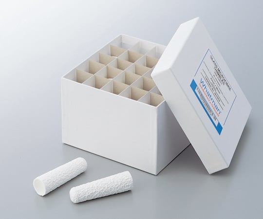 ワットマン1-7391-01ガラス製円筒濾紙φ２５×９０ｍｍ２５本入【1箱(1枚×25本入)】(as1-1-7391-01)