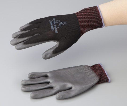 1-7653-01 パームフィット手袋（特殊シームレス・手の平コート） シームレス M B0500 M
