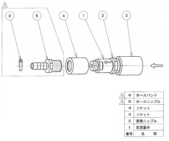 アズワン1-7669-27イオン交換エレメント式純水装置定流量弁【1個】(as1-1-7669-27)