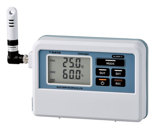 佐藤計量器製作所1-7793-13　記憶計（R）　温湿度一体型 SK-L754