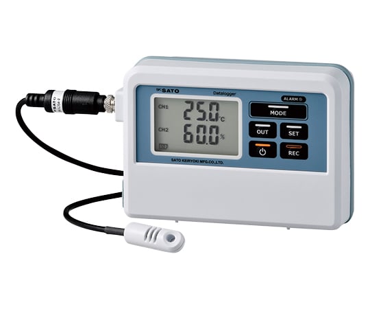 佐藤計量器製作所1-7793-16　記憶計（R）　温湿度分離型（JCSS校正証明書付き） SK-L754